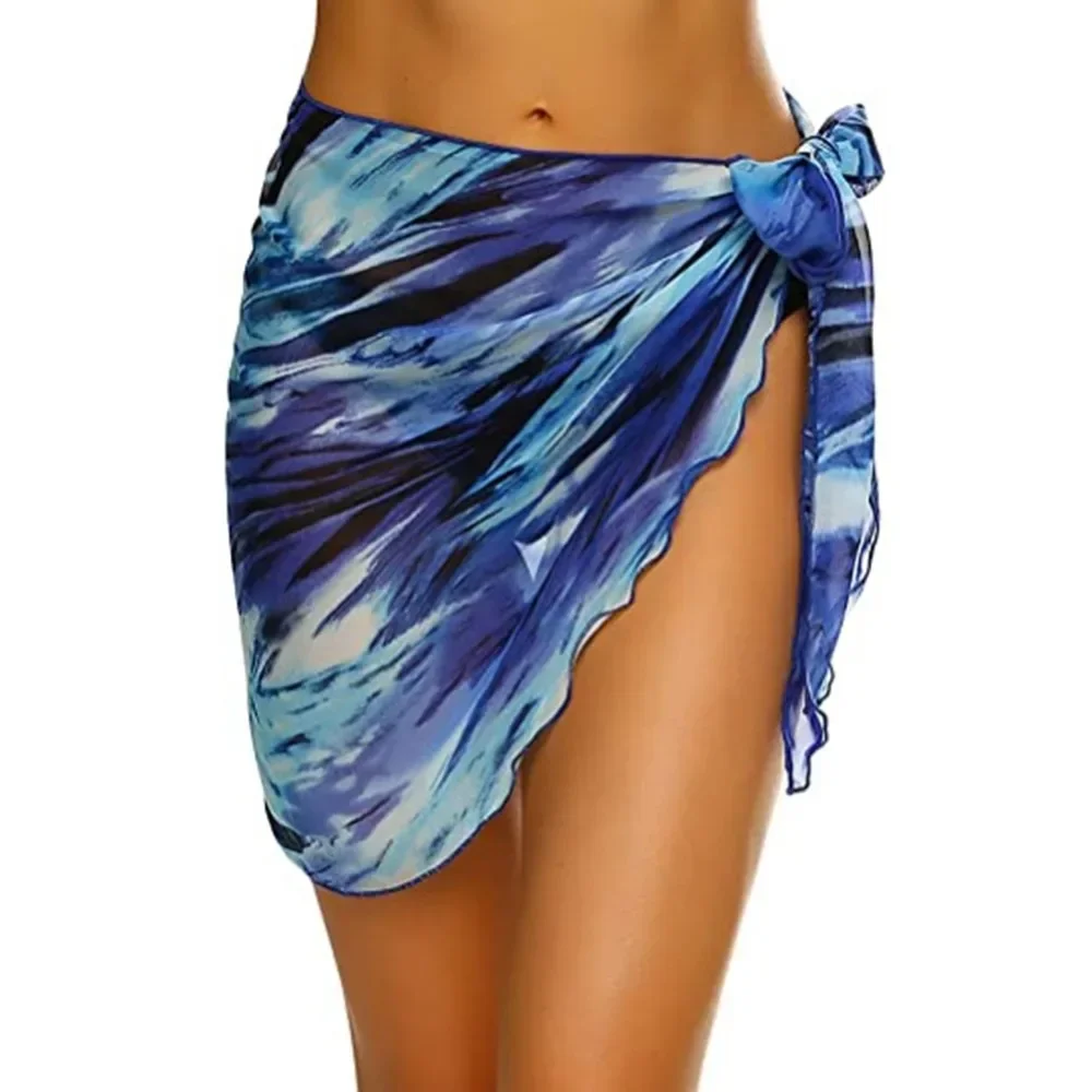 Summer Sheer Chiffon Sarong Skirt - Women's Swimsuit Cover-Up