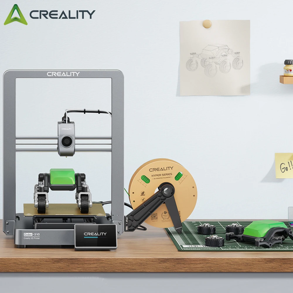 Creality Ender 3 V3 Stampante 3D Core Xz Motion System 600 Mm/S Speed Clog-Free Extrusion Autolivellante Stampante Per Costruzioni Interamente In Meta