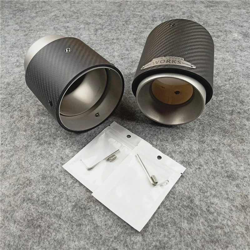 Carbon Exhaust Tip Pipe 1 Pcs for Mini Cooper F54 F55 F56 F57 R60 R61 F60 R55 R56 R57 R58 R59 S JCW Car Accessories exhaust pipe tip