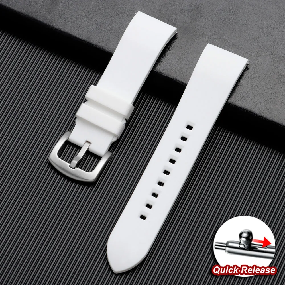 Quick Release Sports Waterproof Silicone Watchband - Universal Wristband in Multiple Sizes