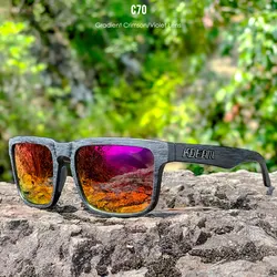 Unisex Polarized Square Sunglasses with Stylish Mirrored Pink Lenses (C70 Crimson Violet)