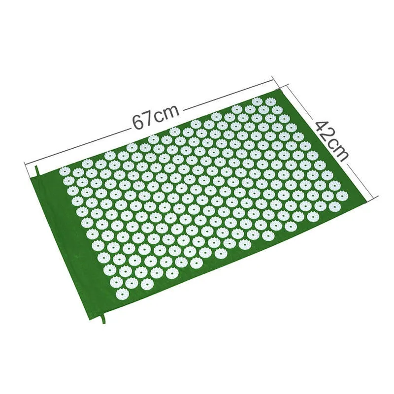 Massager Yoga Mat Cushion acupressure Massage Mat Spike Fitness yoga Pilates Relieve Stress Back Pain Applicator kuznetsov
