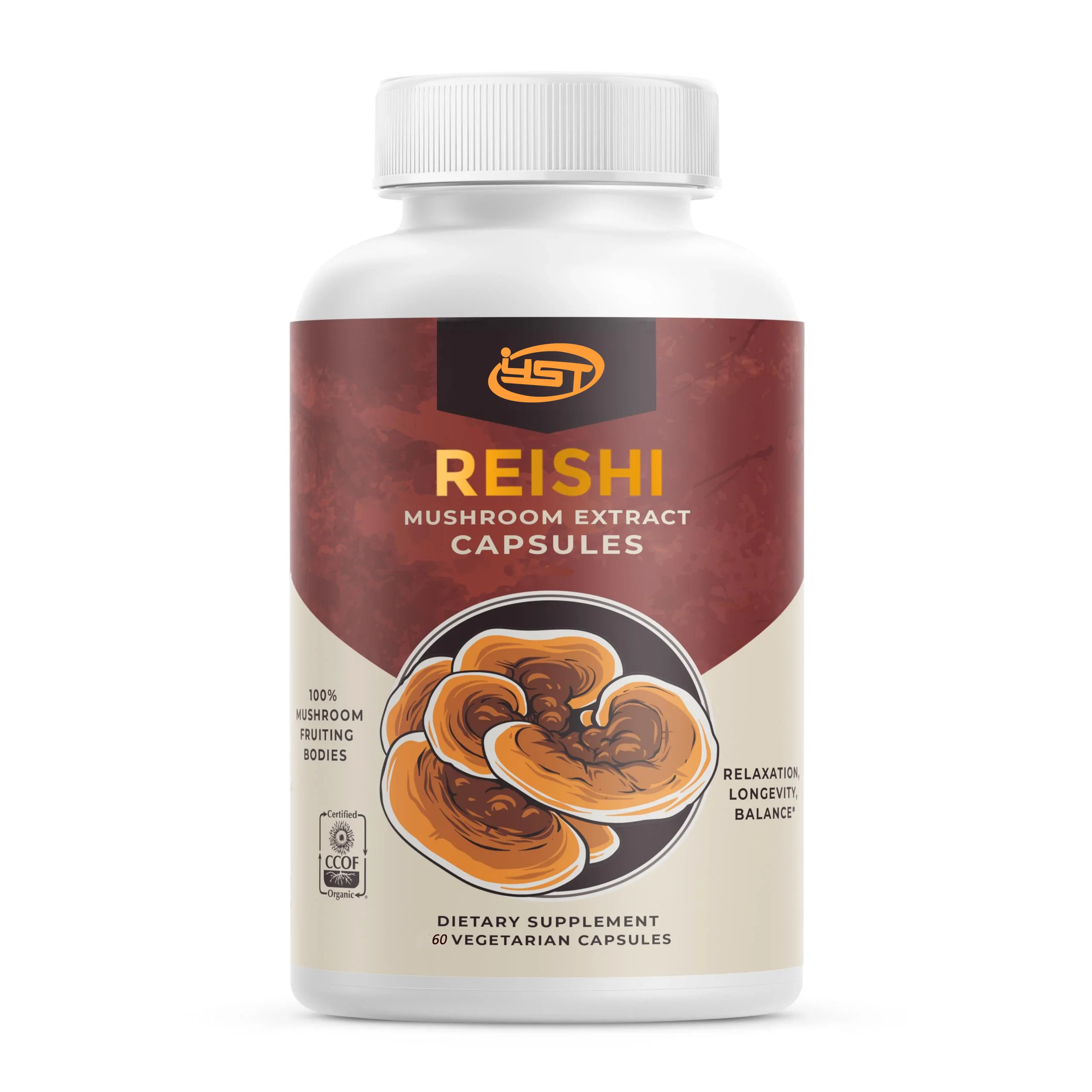Health Supplement Ganoderma lucidum natural adaptive agent regulates restores body relieves stress immunity