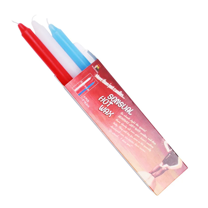 Long three low-temperature candles adult products fun candles Dichen medical beauty wax tricolor mix