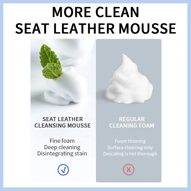 150ml Multi-Purpose Foam Cleaner For Tesla Model 3/Y/S/X Seat Leather Surface Auto Interior Wash Maintenance Spray 2024 Accessor 3