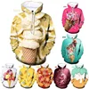 3D Print Funny Ice Cream Graphic Hoodies For Men Women Casual Plus Size Sweatshirt Hoodies Tops Mens Pullovers Streetwear 1