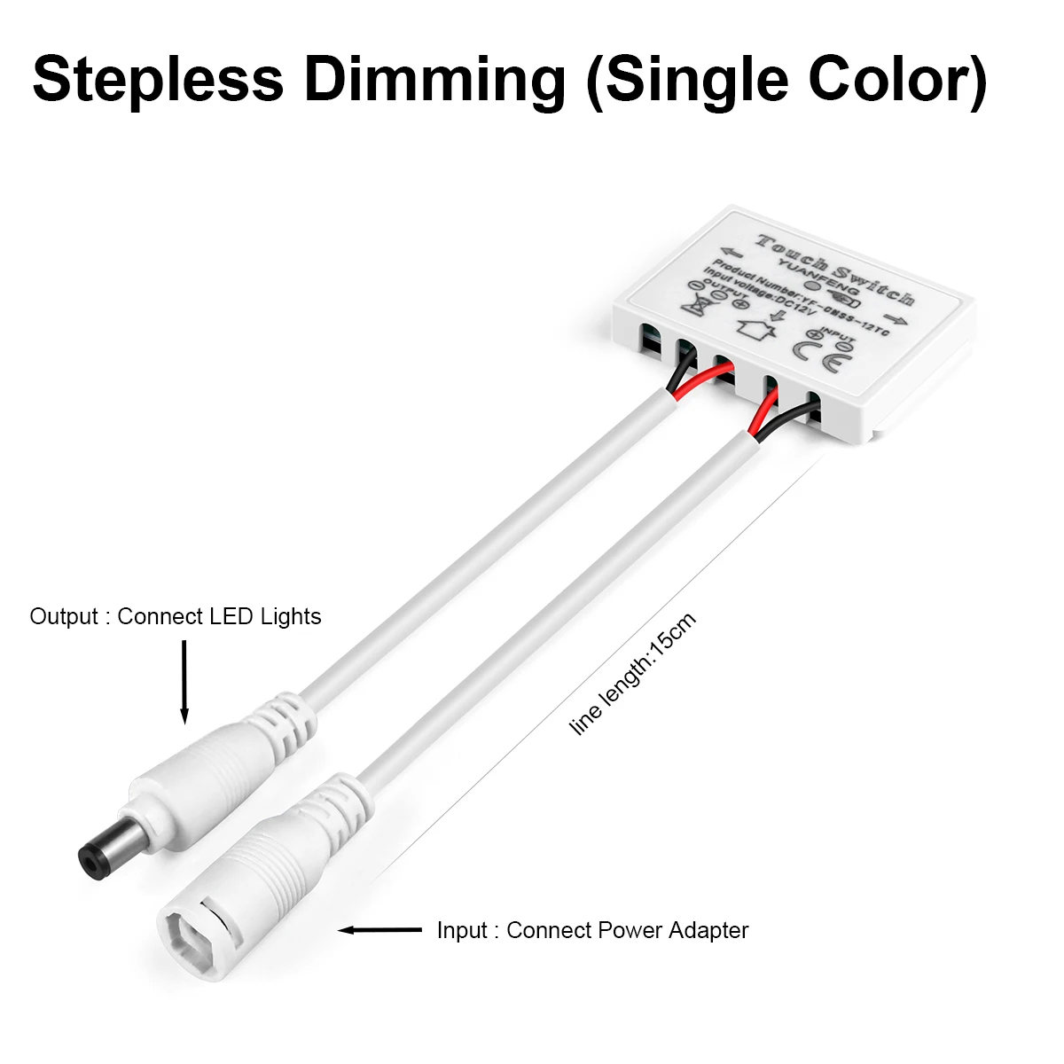 Dimmable Touch Sensor Switch for Smart Bathroom Mirrors