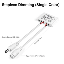 Dimmable Touch Sensor Switch for Smart Bathroom Mirrors (DC Wire Single Color)