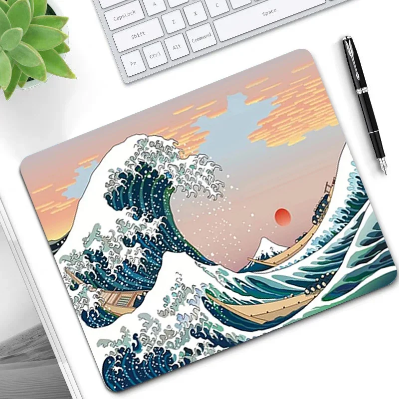 Mousepad Gamer Japan Wave Desk Accessori Scrivanie Per Computer Mause Pad Tappetini Per Mouse Giochi Per Armadietti Tappetino Per Tastiera Gaming Offi
