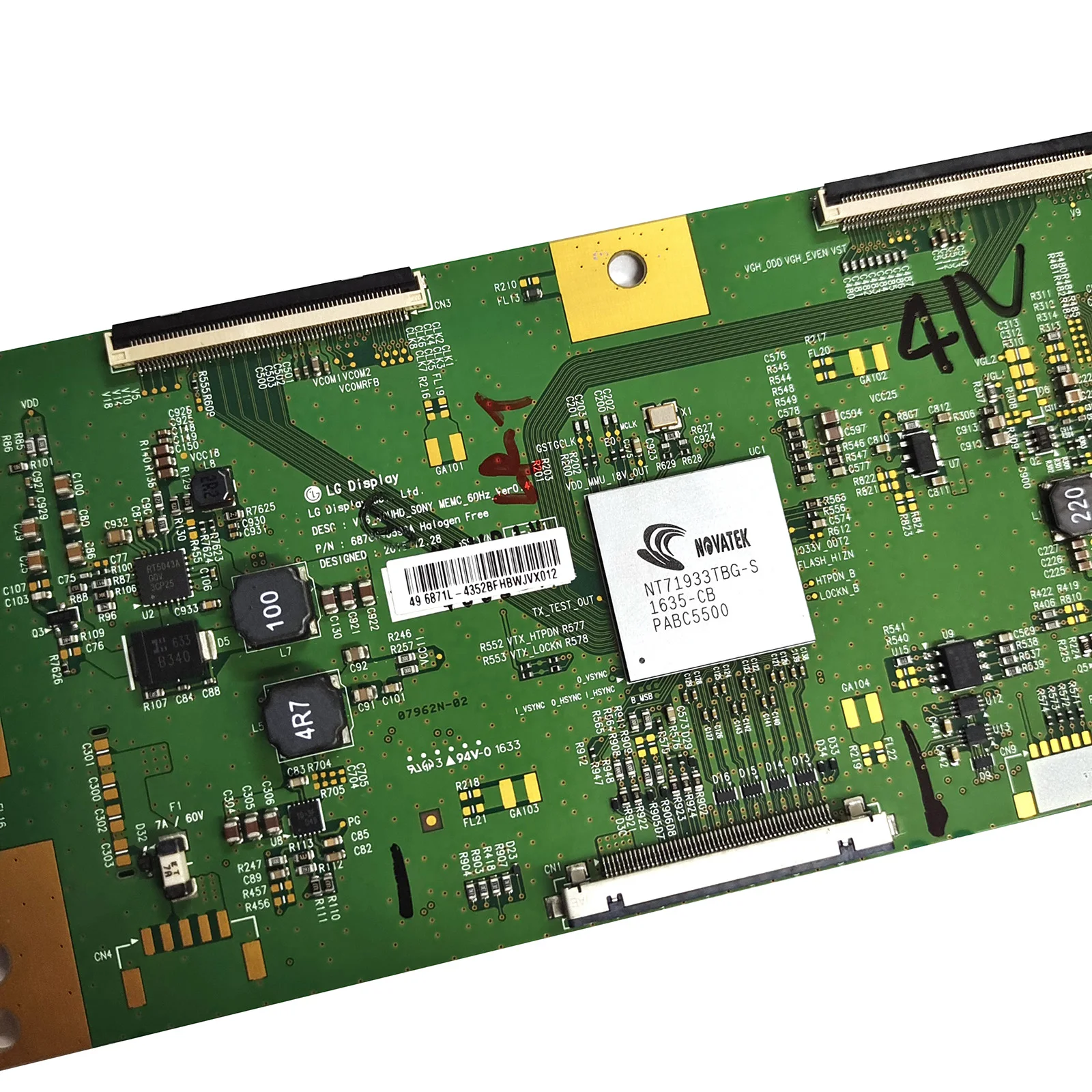 100% Test Work V16_49UHD 6870C-0598A T-CON Board for 43