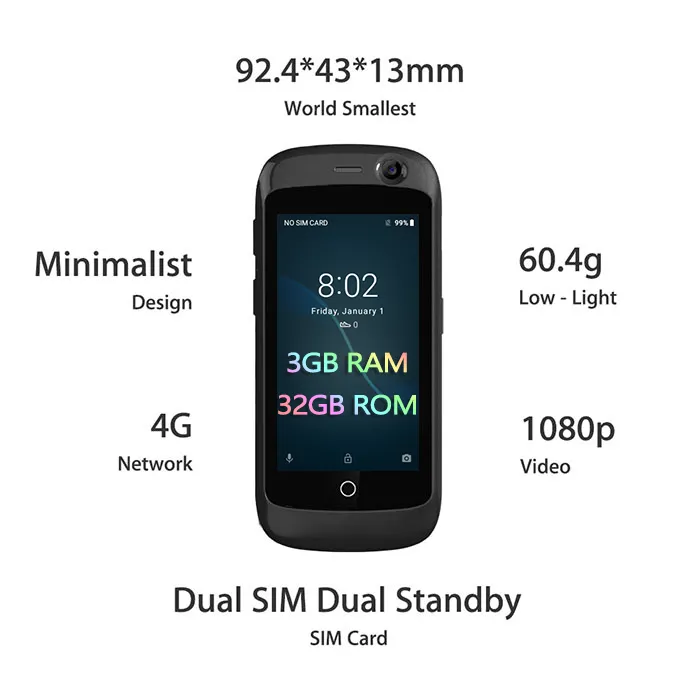 Jelly, el celular más pequeño del mundo con 4G y Android 7 Nougat -  Dispositivos - Tecnología 
