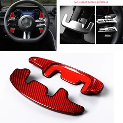 2PCS Carbon Fiber Car Gear Steering Wheel Shift Paddle Extension Auto Accessories For Mercedes Benz AMG GT 2022