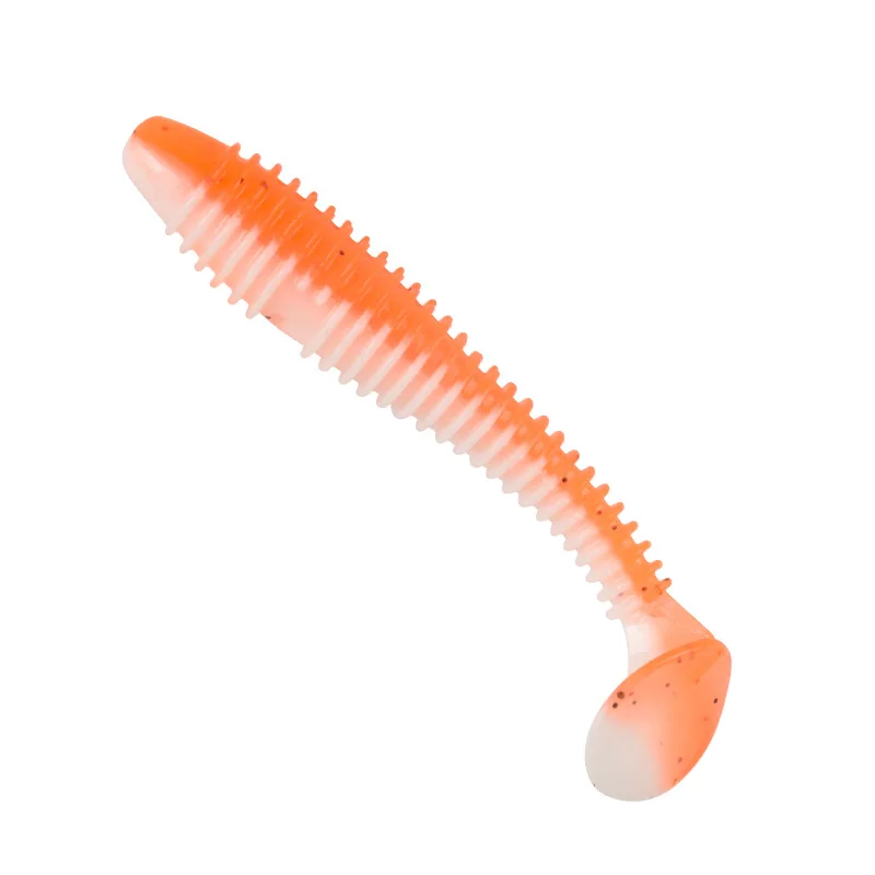 10pcs/Lot Soft Lure Silicone Worms Baits 55mm 65mm 70mm Jigging Wobblers Fishing Lures Artificial Swimbaits For Bass Carp Tackle