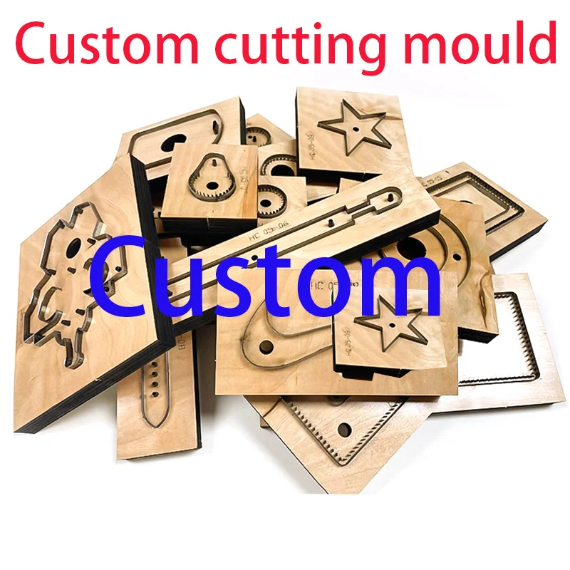 Custom Die Cutter Knife Mould Acrylic Molds Wooden Molds Laser Carving Cutting Blades Hand Punch Tools Leather Paper c-j