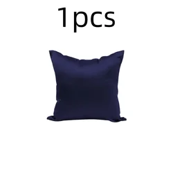 Luxurious Satin Pillowcase - Silky Smooth Cushion Cover - 30X50CM (Deep Blue)