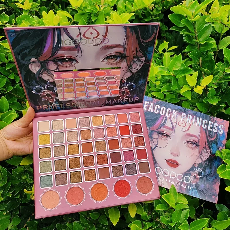 

45 Color Eyeshadow Palette Shimmer Matte Glitter Glitter Makeup Palette Stage Makeup Cos Palette for Christmas Party Beauty