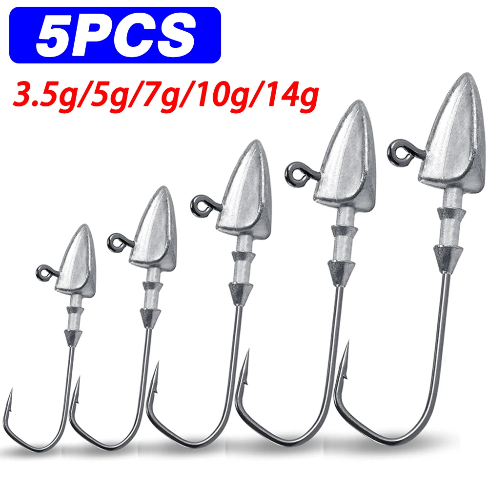 Hameçons triangle head pour Texas rig fishing avec poids de 3.5g à 35g pour pêche aux leurres souples