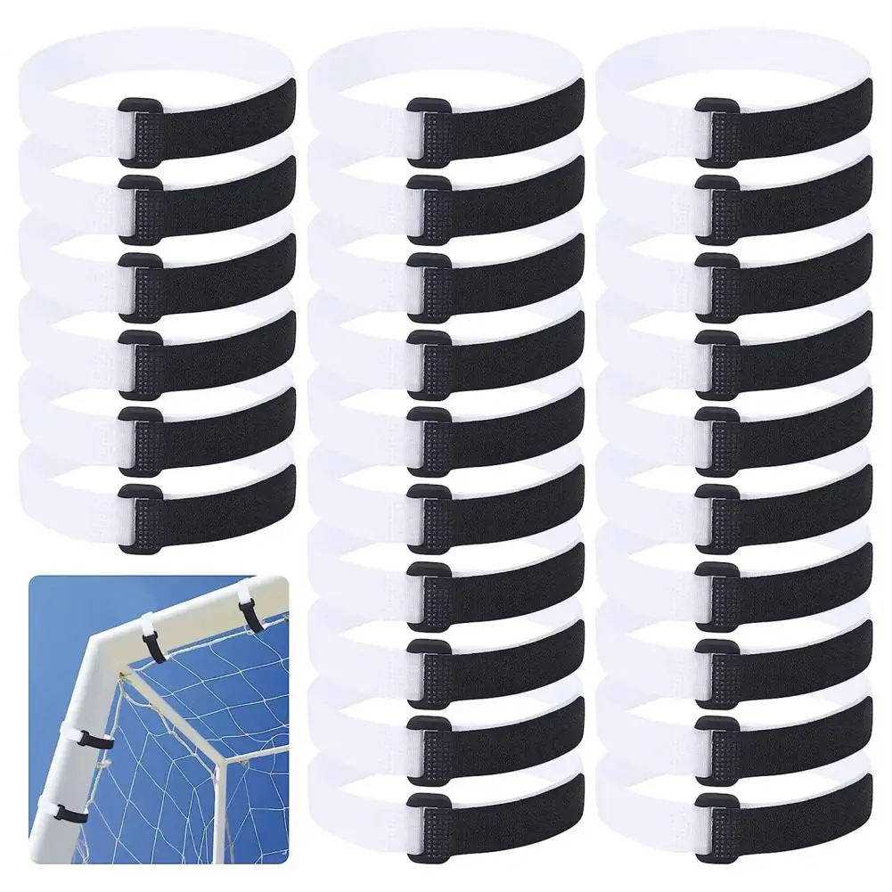 Football Net Straps Soccer Net Straps Effortless Installation 50 Durable Soccer Goal Attachment Compact Portable