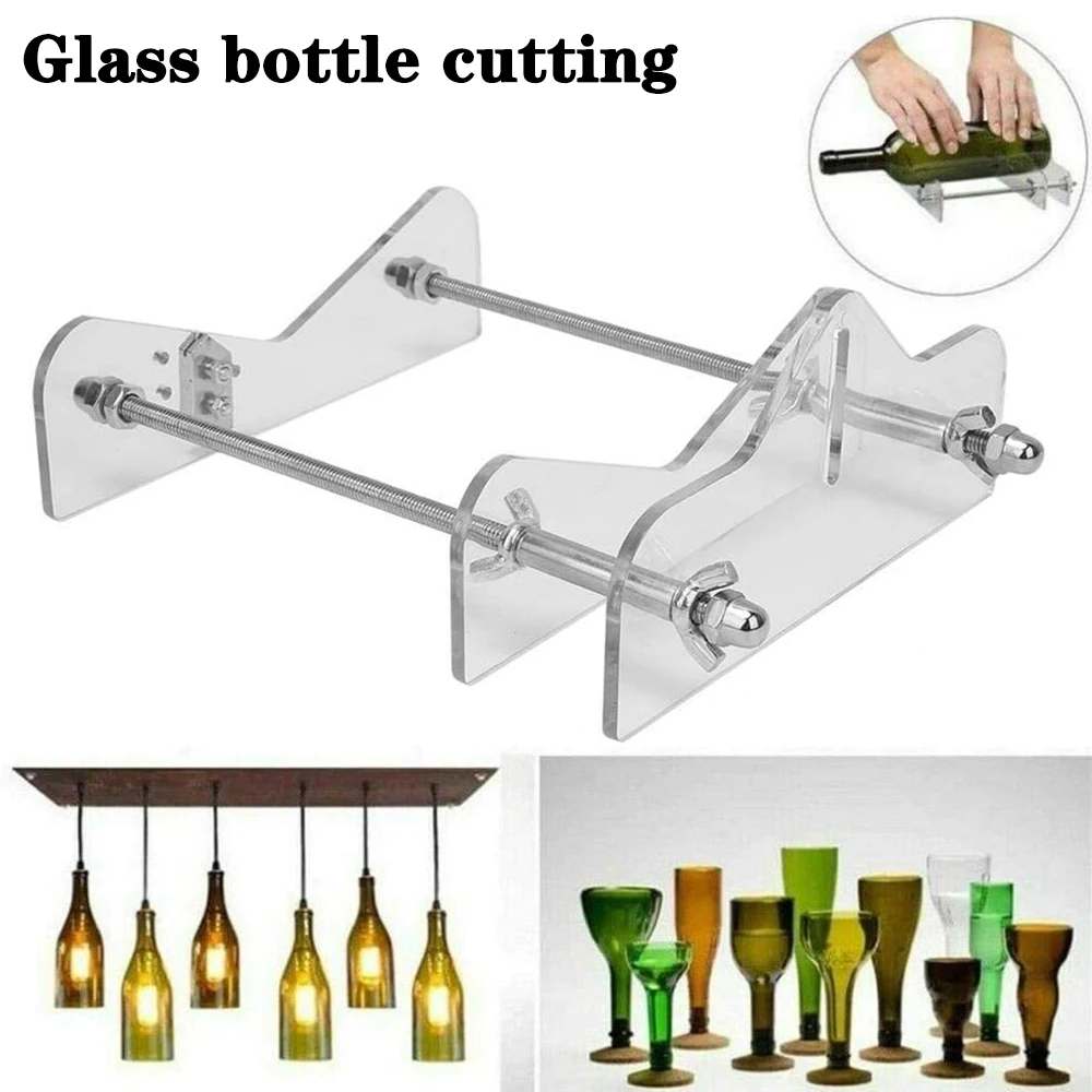 Glass Cutter Glass Bottle Cutter Cutting Tool Square and Round Wine Beer  Glass Sculptures Cutter for DIY Glass Cutting Machine