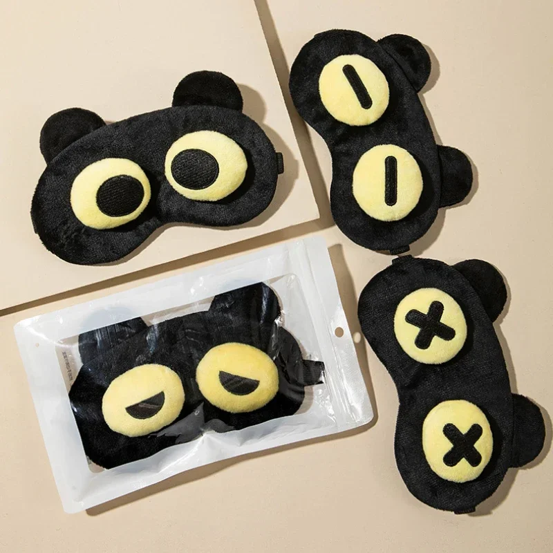 Cute Eye Mask Sleep Soothing Eye Fatigue Warm Compress Wear Comfortable Children And Students Eye Masks