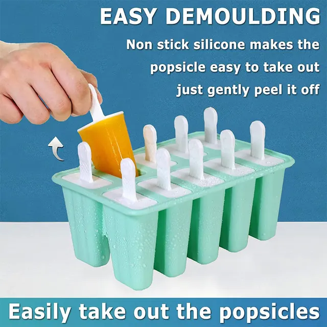 Stampini Ghiaccioli Bluelves 6 Pezzi | Silicone Senza BPA | Con Bastoncini E Base | Per Bambini E Adulti - Foto 10
