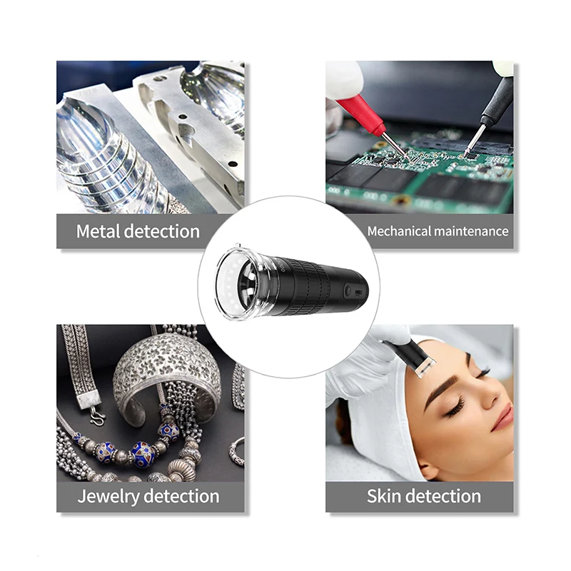 Digital Microscope Handheld Microscope Mini Microscope Pocket Microscope WiFi USB Digital Handheld Microscope 50 to 1000x Wireless Magnification Endoscope Camera with 8 LEDs for iPhone iPad Android