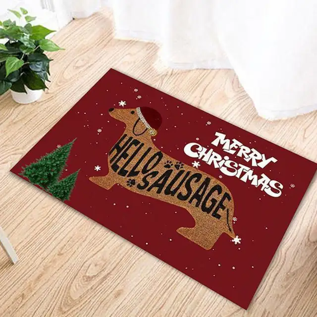 Christmas Dachshund Sausage Dog Doormat: Creating a Festive Atmosphere