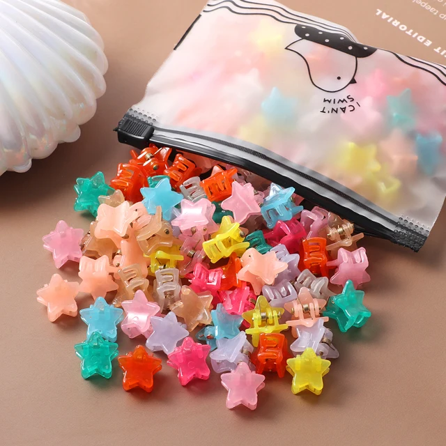 40Pcs Girls Colorful Hair Clips Flower Star Mickey Cute Small Hair Claws Kids Sweet Hairpins Cartoons Fashion Hair Accessories style-5