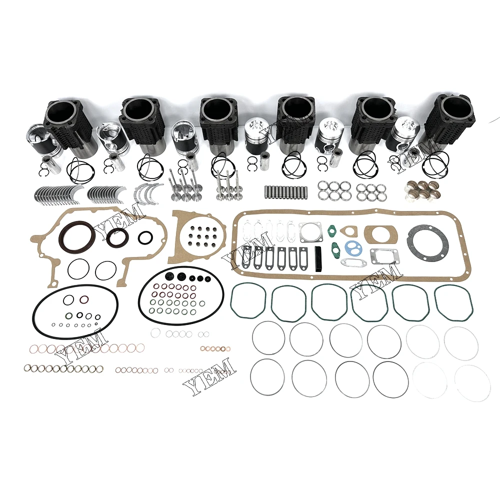 

6x High performance BF6L913 Overhaul Rebuild Kit With Gasket Set Bearing-Valve Train For Deutz Engine parts