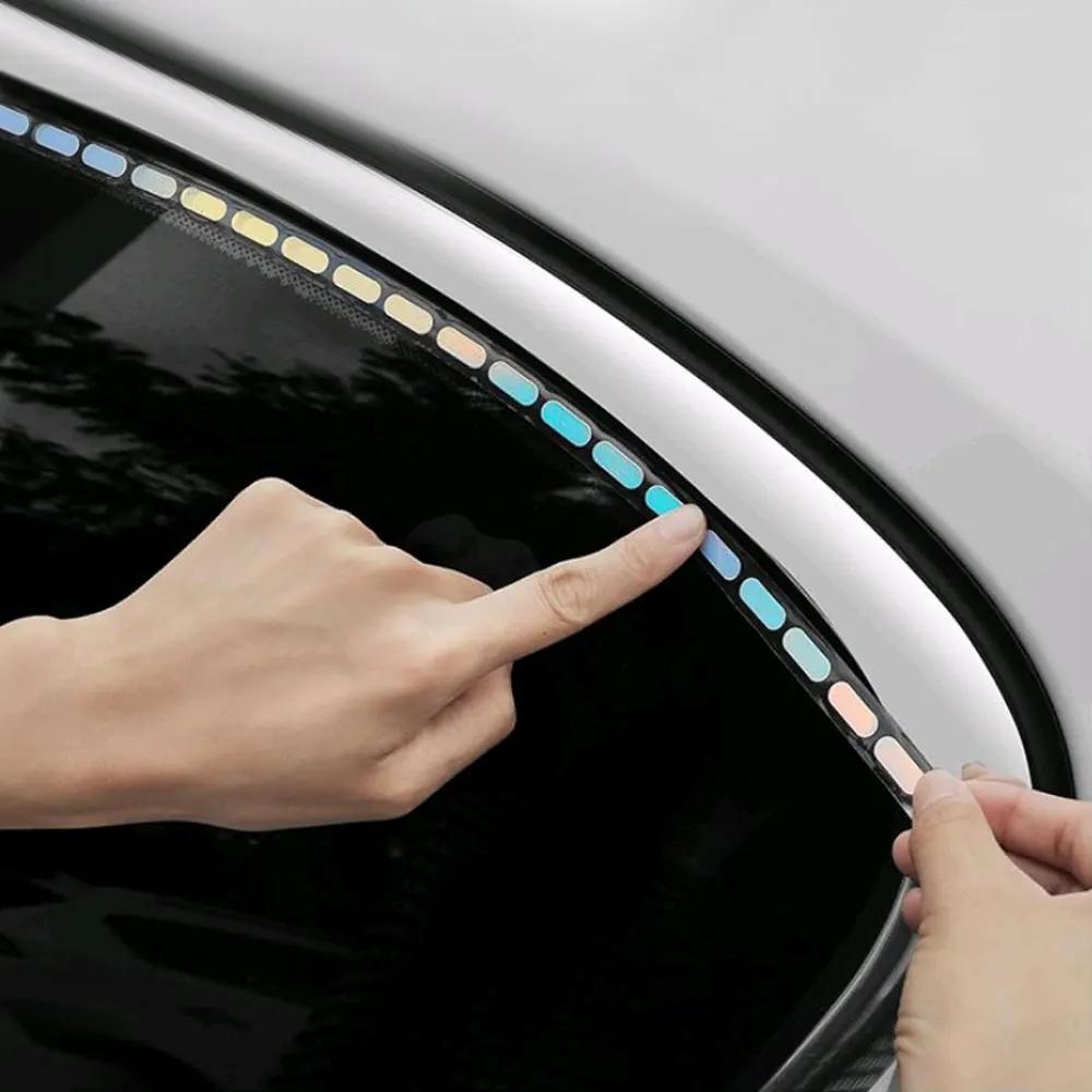 

4pcs Car Self-adhesive Moulding Trim Auto Interior Exterior Reflective Decoration Line DIY Night Driving Safety Luminous Strip