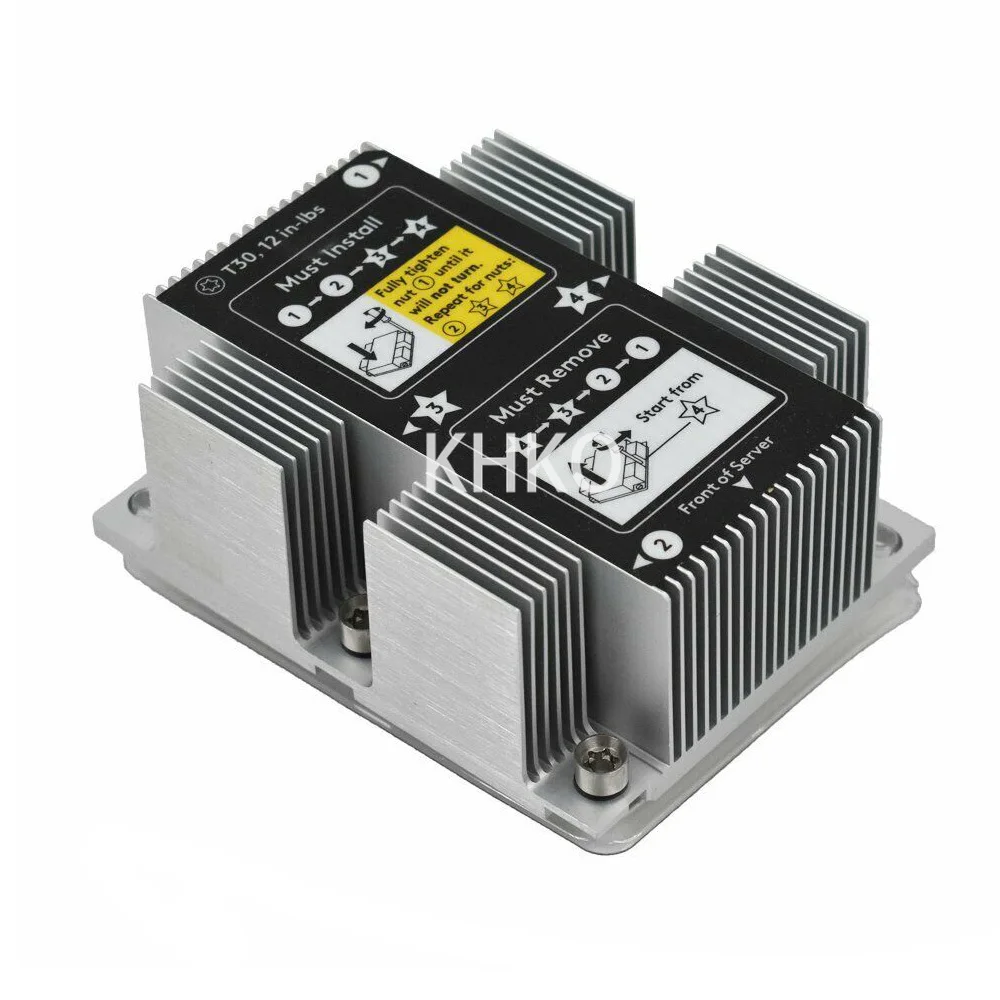 Khko Cpu Chip de Refrigeração para Dl380 Dl380p G10 Gen10 Servidor Cpu Dissipador de Calor Kit Ventilador de Refrigeração 875070001 Ventilador de Refrigeração 870931-001 Cpu