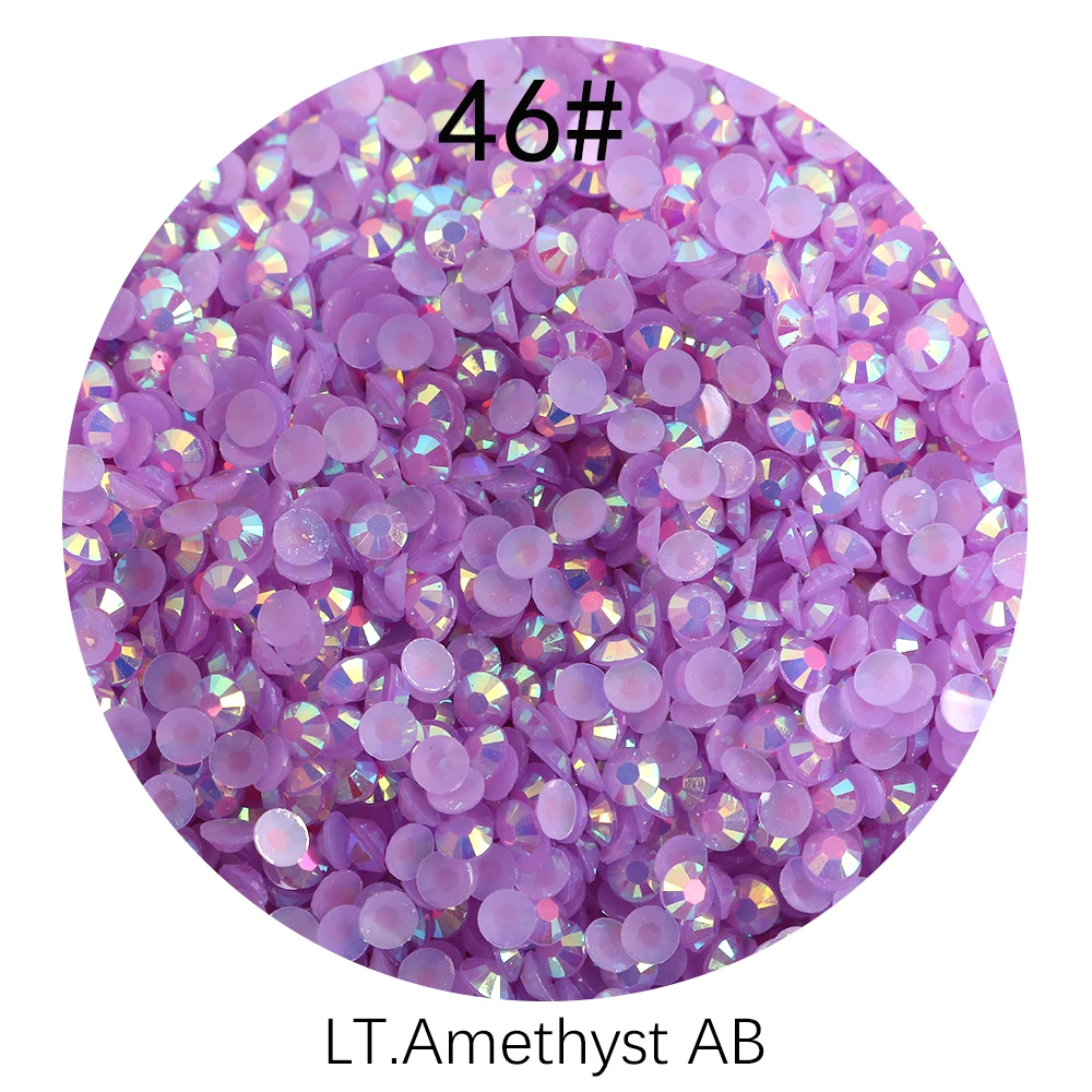 Ss3-ss30 Dark Amethyst Ab Nail Art Rhinestine Flatback Glass Non Hotfix Rhinestone Glitter