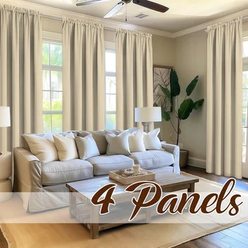 4-Panel Light Filtering Curtains 1