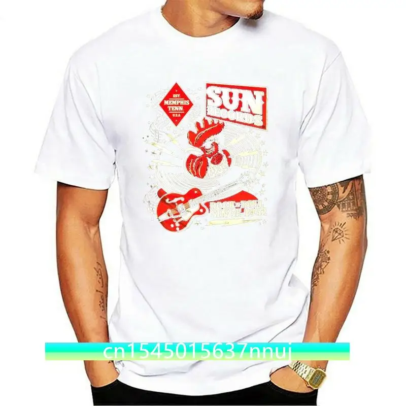 

New Funny military T shirts Records Rooster Music Vintage Cash Country military T shirt New Fashion Men's Short Sleeve
