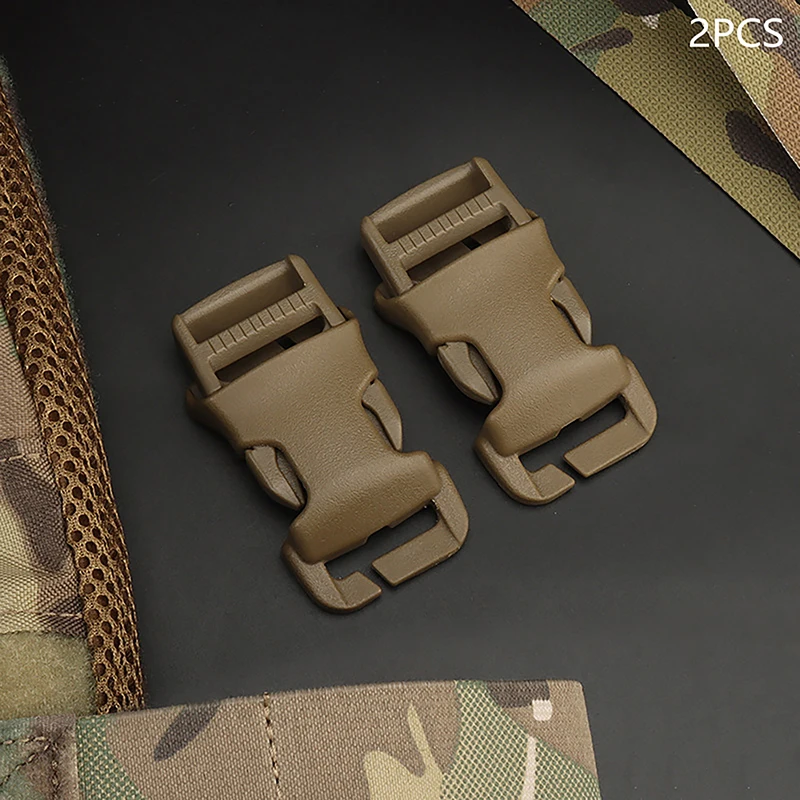 

2Pcs Buckles Side Release Buckle Quick Attach Surface Mount CS Hunting Gear Airsoft Vest Modular Attachment Point