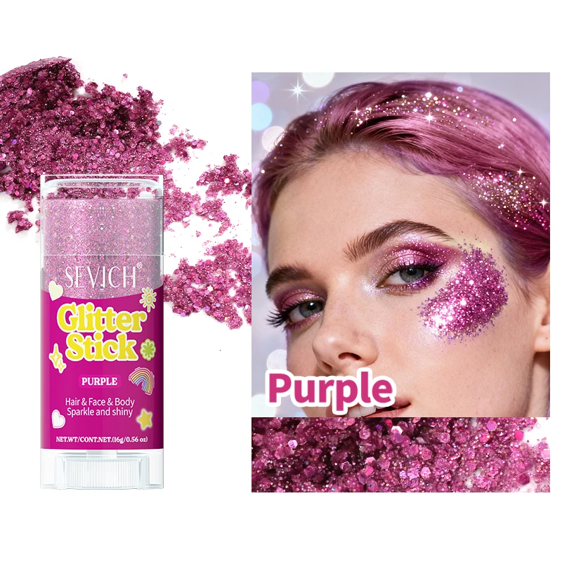 Radiant Glitter Shimmer Gel for Hair, Face, & Body - Perfect for Celebrations & Parties