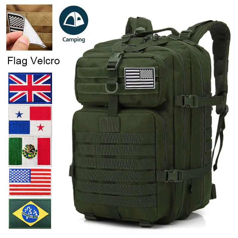 

30L/50L Military Camouflage Travel Outdoor Nylon Camping Military Tactical Backpack Sport Mountain Climbing Hunting Bag 30L 50L