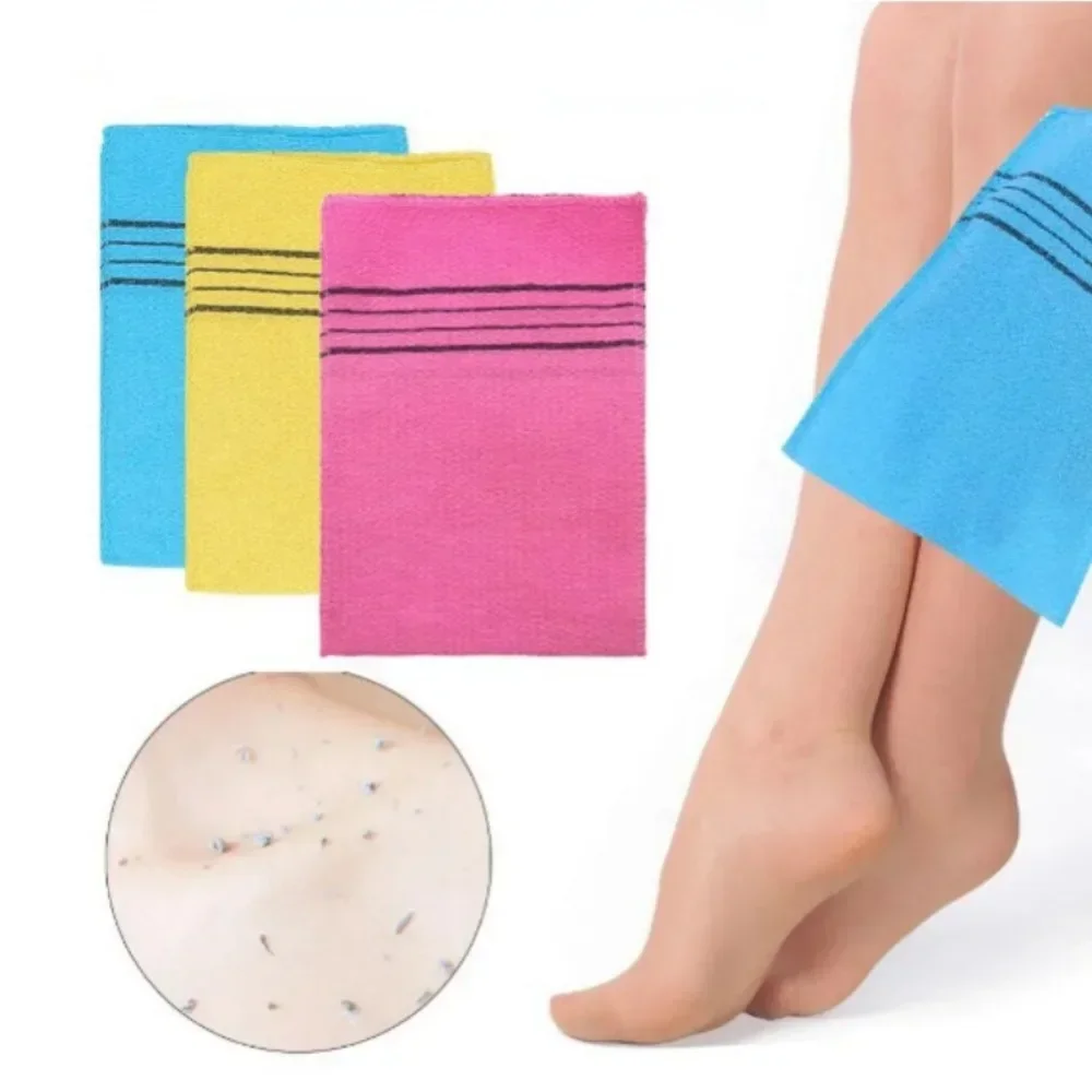 5Pcs Exfoliating Bath Washcloth Glove Mitt Brushes Body Scrub Supplies