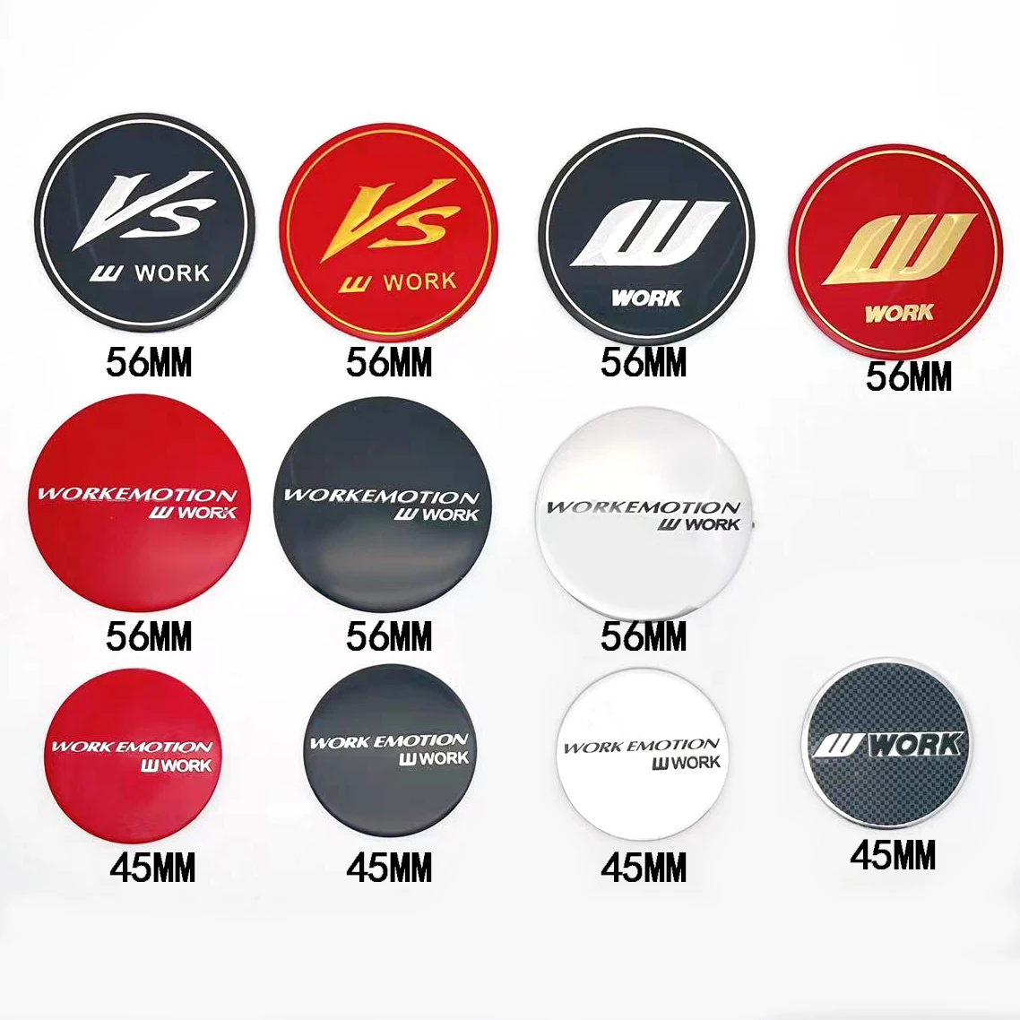 Car Wheel Hub Covers Wheel Center Cap Emblem Sticker 4PCS