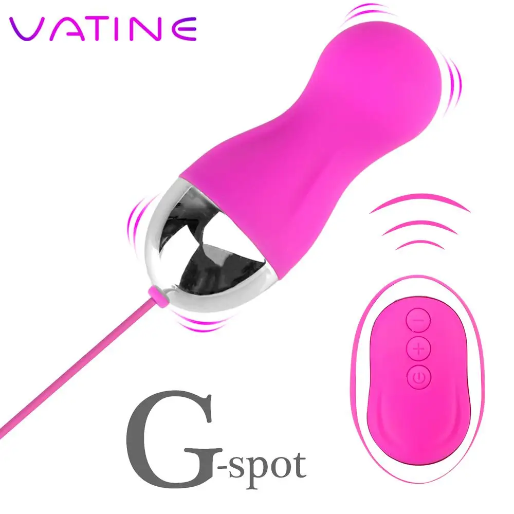 Vatine 10 Frequency Wireless Remote Control Kegel Ball Female Masturbation Vaginal Ball Vibrator Vbrating Jumping Egg