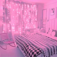 USB rideau chaîne lampe fête anniversaire décoration murale guirlande mariage fée lumière 3/6M LED 8 Mode lumière de noël décor de vacances 1
