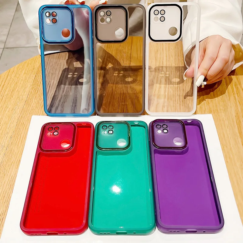 New Soft Clear Gold Plating Case For Xiaomi POCO X3 M3 X5 Pro Redmi 9C 10X Note 8 12 9 10 11 11e PRO PLUS A1 8A 10C 10A 9C Cover_voghion.com