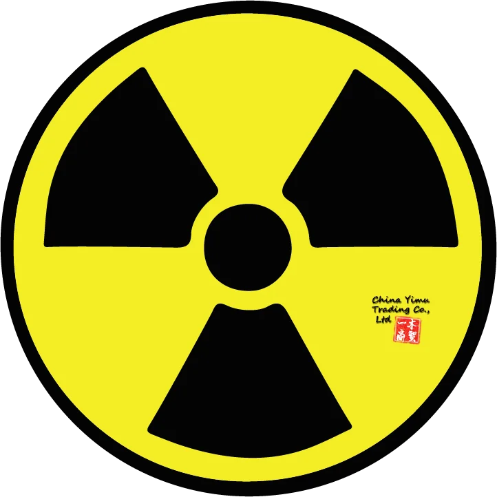

Sutter signs atomic warning symbol sticker single die cutting