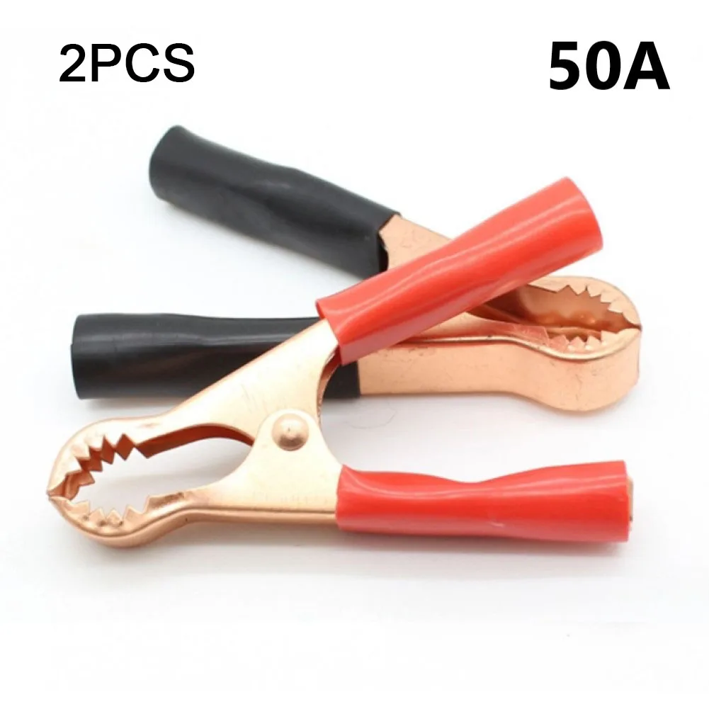 

5A Electrical Alligator Clips Car Battery Clamps For Car Test Probe Caravan Van Crocodile Clip Connector Electrical DIY Tools