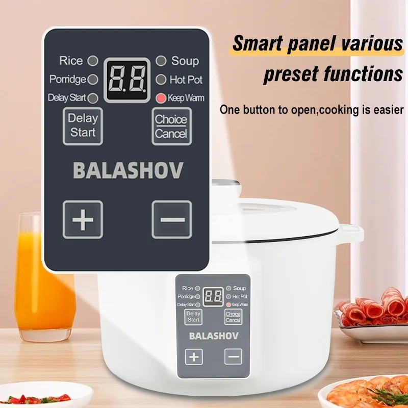 220v casa multi fogões 3.5l fogão elétrico antiaderente panela quente panela de arroz inteligente aparelhos de cozinha 6
