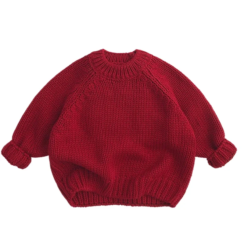 2025 새로운 가을 1-6Yrs 어린이 풀오버 탑  소년 소녀 스웨터 크리스마스 어린이 의류 캐주얼 루즈 풀오버 스웨터