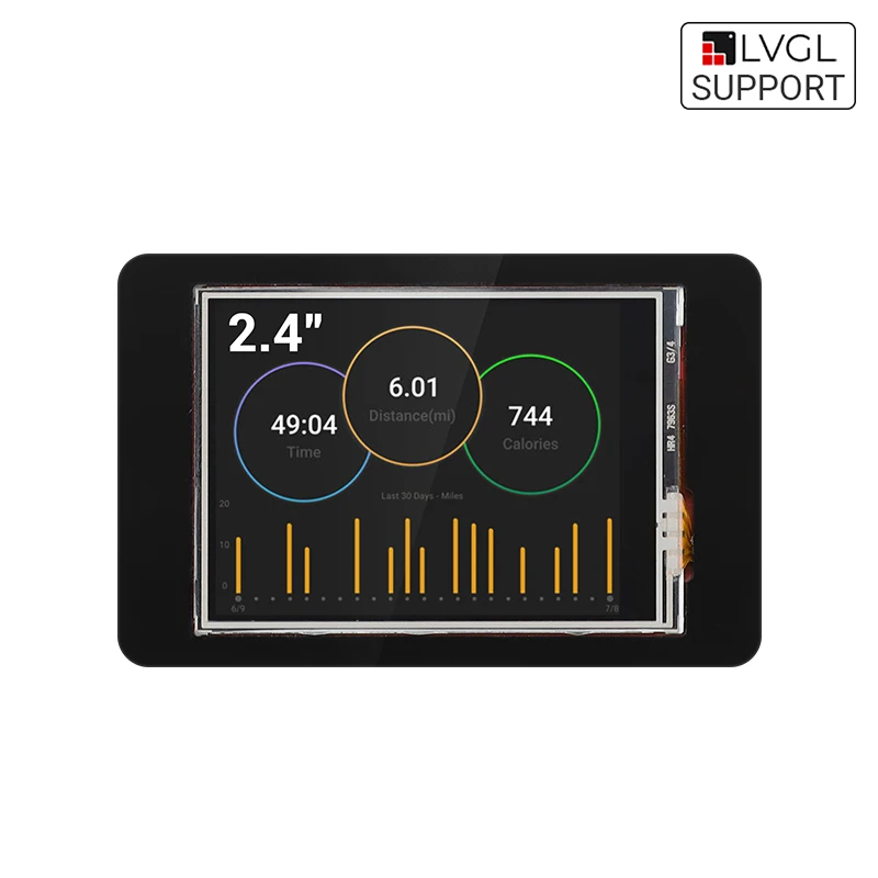 CrowPanel- ESP32 2.4 ��ġ 240x320 HMI ��ġ ��ũ�� TFT-LCD ����Ʈ ���÷��� ���, Arduino �� LVGL�� 16 ���� �н� ���� ����