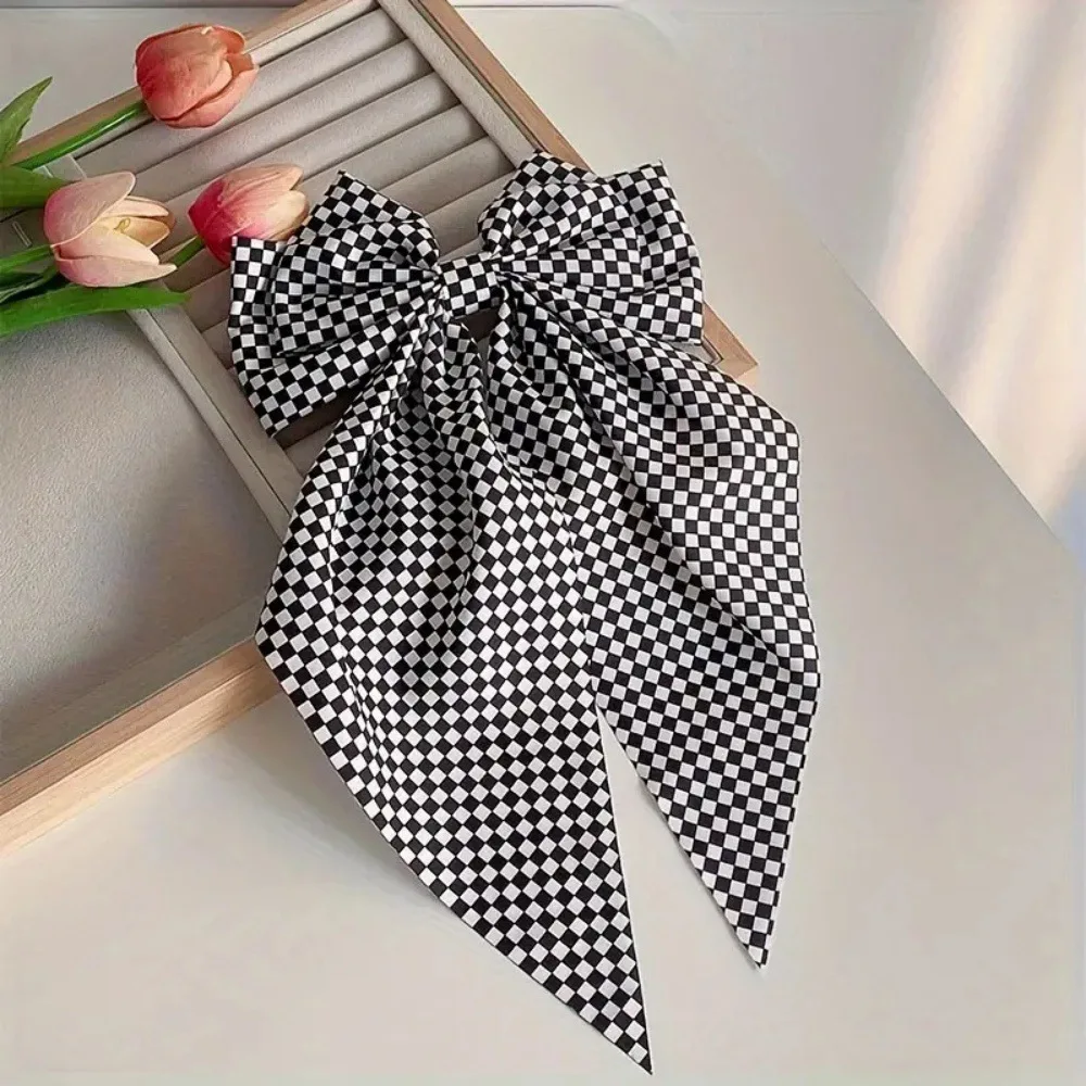 Plaid Bow Retro Fashion Hair Clip - Trendy & Versatile Hair Accessory
