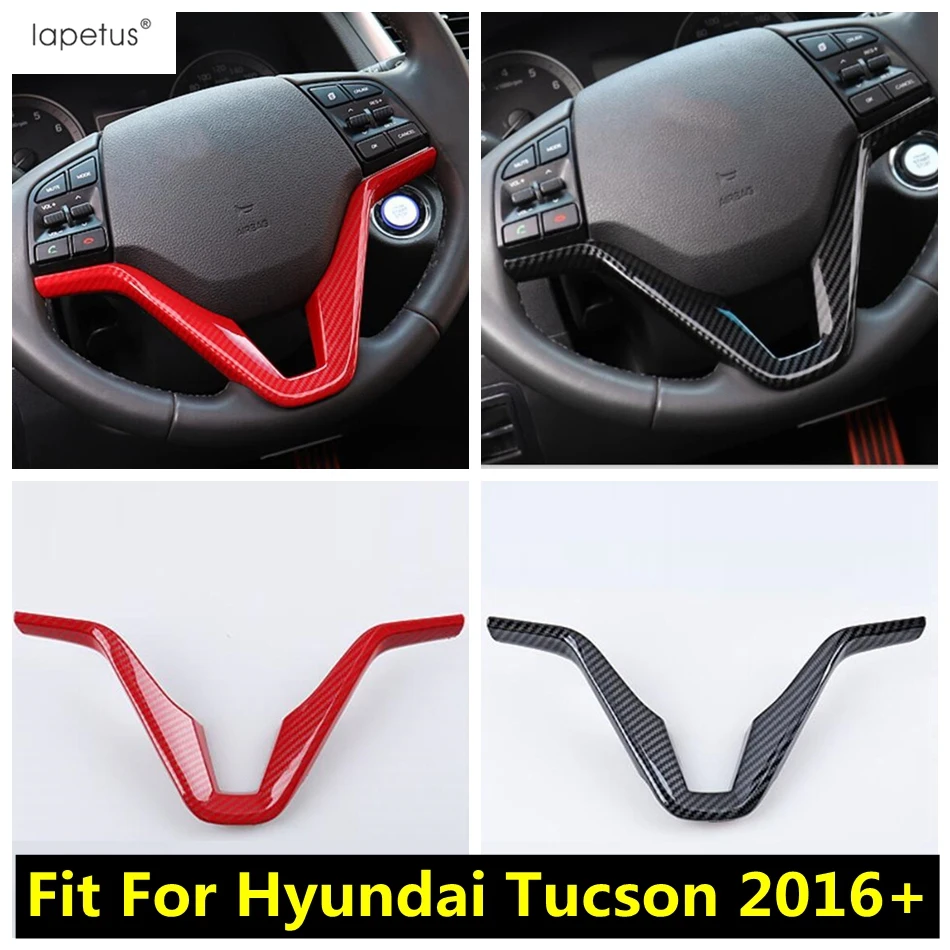 

ABS Steering Wheel Botton Frame Decoration Cover Trim For Hyundai Tucson 2016 - 2020 Matte / Carbon Fiber Interior Accessories