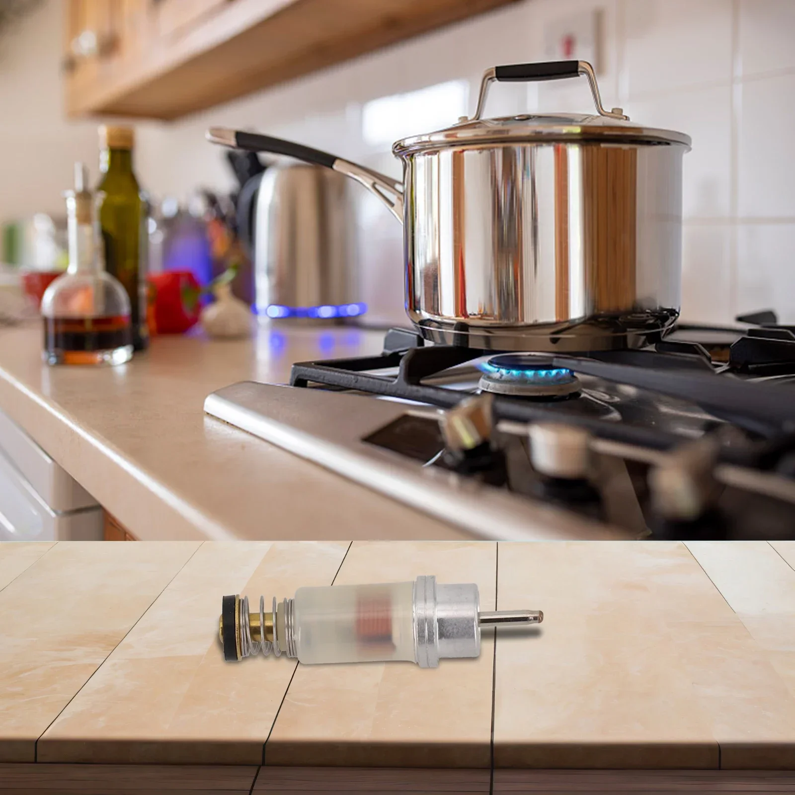 For S-abaf Safety Solenoid Valve Induction Thermocouple Needle Gas Shut-Off Valve Gas Heaters Ovens Appliances gas stove accessories cookware accessories induction cooker accessories